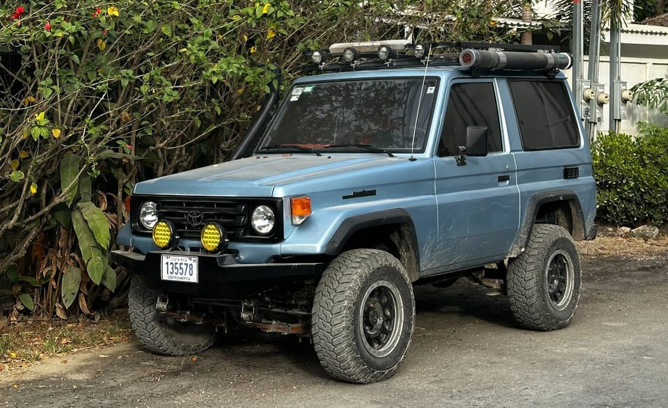 I came back from Costa Rica totally obsessed with Toyota Land Cruisers